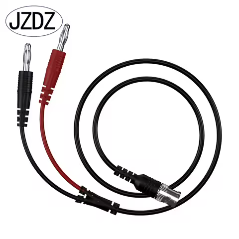 JZDZ Insulated BNC Male to 4mm Banana Plug Low Loss Coaxial Cable Test Lead Connector for Oscillosco