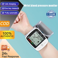 blood pressure monitor wrist type USB Rechargeable Automatic English Broadcast Measurement Digital Large Display Screen Monitor Mini Sphygmomanometer