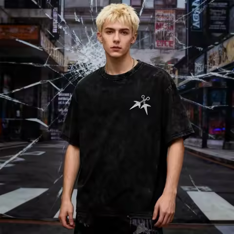 Bandai Anime Naruto T-shirts Vintage Washed Uchiha Itachi T Shirt Oversize Streetwear Manga Kakashi 