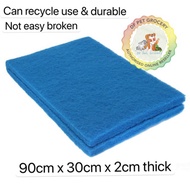 Bettas Aquarium Bio Biochemical Filter Sponge 90X30X2cm (Blue Matt) Aquarium filter sponge