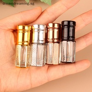 # BIG SALE # 3ml Roll On Glass Bottle   Container Gold  Empty Refillable Mini Roller  Bottle .