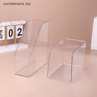 【CBMY】  Transparent Acrylic Bookends Stand Bookshelf Desktop Decorative Storage Rack Bookend Book Ho