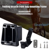 Folding Bicycle Adapter Mount Accessories Front Shelf Mount Pannier for Brompton [countless.sg]