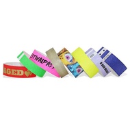 Custom Made Waterproof TYVEK Paper Wristbands Price LOGO Event Wristband Playground Entrance Ticket 