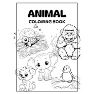 Animal colouring book for kid toys for kids coloring book for kids sticker book for kids
