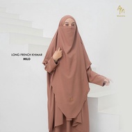 Maslaha Niqab | (ZHAFIRA SERIES) - Zhafira Long French Khimar | Long FK Instant Umroh Shamira Stretc