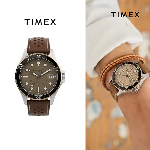 TIMEX Automatic Mechanical Watch Male American Stainless Steel Scratch Proof Waterproof Diving Watch