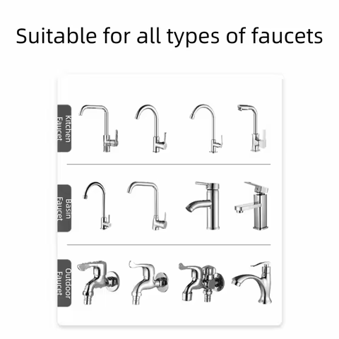 Universal Faucet Filter Detachable 360 Degree Rotatable Filter Water Purifier Splash-proof Flexible 