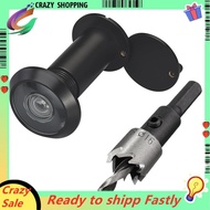 220-Degree Solid Peep Holes for Door with 16mm Drill Bit,0.63in Door Peephole for Door Thick From 1-