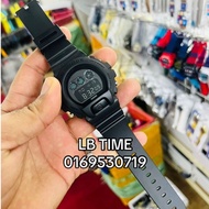 DW6900 BB1 FULL BLACK jam gsk dw 6900 hitam autolight