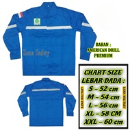 KAMEJA SERAGAM KERJA SAFETY/WERPACK SAFETY ATASAN MURAH
