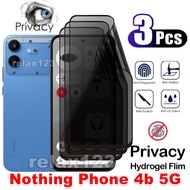For Nothing Phone 4b 5G 3PCS Anti-Privacy Hydrogel Films For NOTHING Phone4b Nothing Phone (4b) Phon