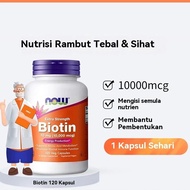 Now Foods Biotin 10000mcg 120 Veg Capsules EXP:2028