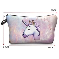 Make Unicorn Up Bag Idea Pencil Case Emoji Cosmetic Travel Girls Ladies Gift S -