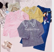 ES-226 One Set Baju Setelan Jeans Anak Perempuan Import Usia 5 6 7 8 9 10 11 12 tahun