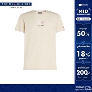 Tommy Hilfiger เสื้อยืด ผู้ชาย รุ่น MW0MW39349 HGF - สีเบจ ทรง Regular