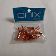 全新英國 Onlx 紫銅喇叭叉一袋八隻