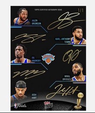 2026 NBA 總冠軍紐約人尼克隊 Topps NOW 16 卡官方盒卡組！ 2026 NBA Champions New York Knicks Topps NOW Autograph Cards