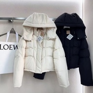 OLEN LO Short2023Winter down Cotton Jacket New Warm Thick Loose down Jacket Hooded Coat Bread