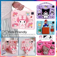 Kids Safe 3D Rabbit Cartoon Tablet Cover Protective Case with stand for iPad 12th 11th A16 10th 9th 