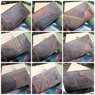 Wallet lelaki panjang. Kulit leather asli. Murah dan tahan lasak. Timberland camel active giorgio armani