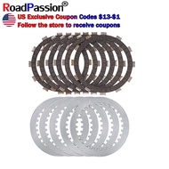 Motorcycle Accessories Clutch Plate & Steel Friction Disc Kit For Yamaha XV400 XV500 XV535 Virago