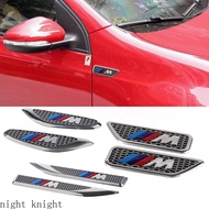 Night knight 2pcs S Drive M Power Logo Metal Car Side Fender Sticker for BMW E39 E34 E30 F10 F30 330