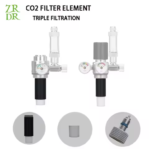 ZRDR aquarium CO2 generator, filter element filter tube fish tank CO2 carbon fiber filter element ac