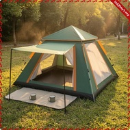 leipupa Square Camping Tent Wind Ropes Freestanding Tent Portable Instant Gazebo