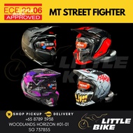 SG APPROVED- ECE 22.06 MT helmets streetfighter street fighter open face motorcycle helmet