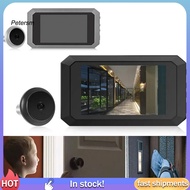 PP   Night Vision Door Viewer Home Security Camera Doorbell Camera with Night Vision Lcd Screen Easy Install Digital Peephole Viewer for Home Security Photo Recording Video