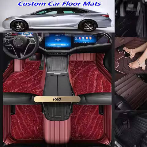 5D Custom Car Floor Mats For Lexus LS LS350 LS400 LS430 LS460 LS500 LS500h Auto Carpets Double Layer