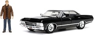 1967 Chevy Impala SS Sport Sedan Black & Dean Winchester Diecast Figurine Supernatural (2005-2020) T
