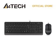 A4Tech F1010 1600 DPI Wired Dial Keyboard and Mouse Grey
