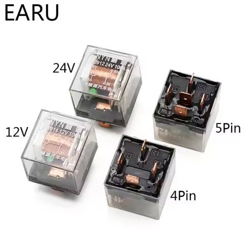 1pcs Waterproof Automotive Relay 12V 100A 5Pin SPDT Car Control Device Car Relays DC 24V High Capaci