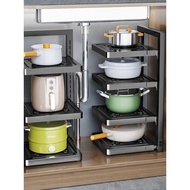 Juchu Kitchen Pot Rack Kitchen Rack Multifunctional Sink Pot Rack Stove Layered Pot Rack Storage Rac