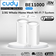 Cudy BE11000 - M11000 2.5G Tri-Band Mesh Wi-Fi 7 System | (1-Pack / 2-Pack)