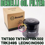 BENELLI OIL FILTER TNT300 TNT600 TRK502 TNT249S LEONCINO 500 TNT TRK 300 600 249s 502 MINYAK HITAM E