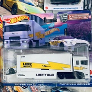 Hot Wheels New Case LBWK GTR R35 Car Culture Premium Team Transport Nissan Silva Truck Hydroplane jd