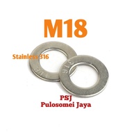M18 Plate Ring / 316 Stainless Plate Ring / 316 Stainless Steel Plate Washer