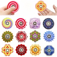 Fingertip gyro Mandala retro gyro decompression toy color graffiti small gyro