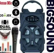 SUPER BESAR!!!!!!!!!!!!! Speaker Kimiso 8.8INC Gratis Mic Karoke Km-7801 Free Mic Karoke Subwoofer a