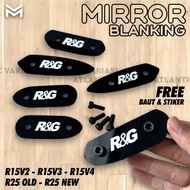 Mirror BLANKING Motorcycle MIRROR COVER R15V3/R15V4/R25 NEW MIRROR COVER Acrylic Glass COVER 3mm Thi