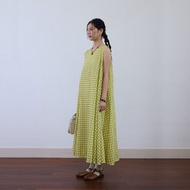 悠長假期純色無袖連衣裙 / 寬鬆度假感氣質款 / 輕薄舒適百搭長裙