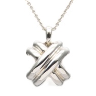 蒂芬妮經典十字架項鍊，925純銀，約3.8克 [二手]