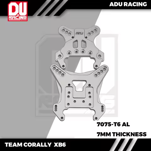 ADU Racing FRONT and REAR SHOCK TOWER CNC 7075-T6 ALUMINUM FOR TEAM CORALLY SPARK XB6