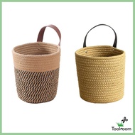 [ Woven Basket for Kitchen Bedroom Bathroom Decorative Wall Hanging Basket