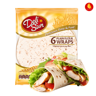 Deli Sun Tortilla Wrap ขนาด 9 นิ้ว แป้งตอร์ติญ่า ห่ออาหาร แป้งบาง เหนียวนุ่ม ใช้งานง่าย แป้งตอร์ติญ่