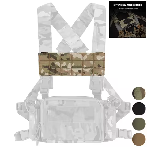 Thorax MOLLE Expansion Panel EUD Bridge Compatible Airsoft Chest Rig Modular Attachment System For H