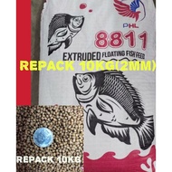 {REPACK 10KG}8811 MAKANAN IKAN KECIL(2MM)FLOATING TYPE